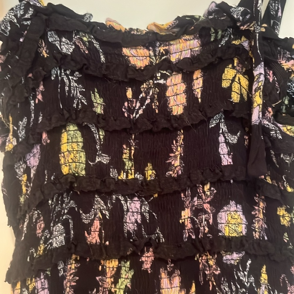 Free People Floral Spaghetti Strap Dress